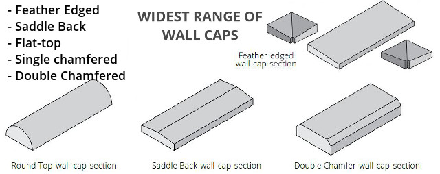 widest range of wall caps