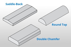 saddle back precast concrete wall caps